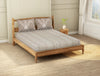 Beach Sand - Beige Solid Bed And Bath Combo Set - Evanna By Spaces