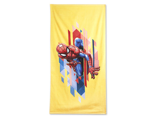 Spaces Marvel Spiderman 100% Cotton Bath Towel-Yellow