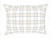 Geometric Grey Viscose Cotton Double Bedsheet - Digital Plaid By Spaces