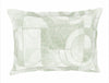 Geometric Murmur - Green Viscose Cotton Double Bedsheet - Patterna By Spaces