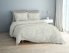 Floral Vaporous Grey - Light Grey Viscose Cotton Double Bedsheet - Regency By Spaces