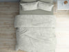 Floral Vaporous Grey - Light Grey Viscose Cotton Double Bedsheet - Regency By Spaces