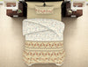 Ornate Alabaster Gleam - Beige 100% Cotton Single Bedsheet - Reagalis By Spaces