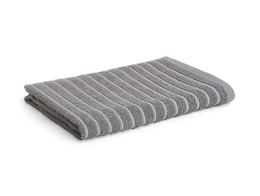 Gunmetal Grey 100% Cotton Bath Towel - 2-In-1 By Welspun
