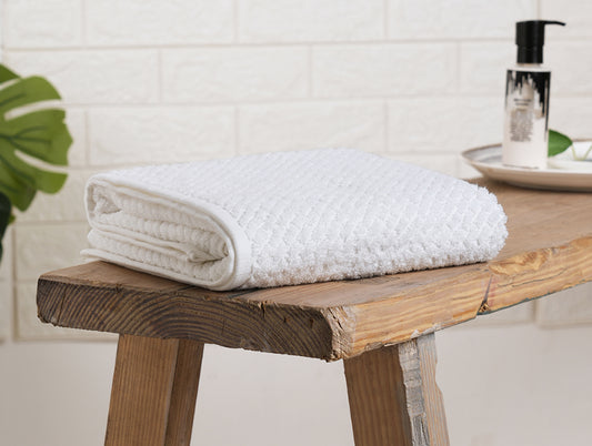 White 100% Cotton Bath Towel - Genesis By Spaces