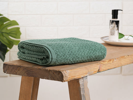 Malachite Green - Light Teal 100% Cotton Bath Towel - Genesis By Spaces