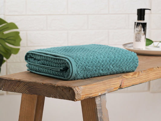 Dusty Turquoise - Aqua 100% Cotton Bath Towel - Genesis By Spaces
