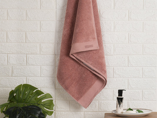 Rose Tan - Blush 100% Egyptian Cotton Bath Towel - Luxury Egyption Cotton By Spaces