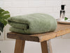 Smoke Green - Light Green 100% Egyptian Cotton Bath Towel - Luxury Egyption Cotton By Spaces