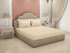 Solid Ivory Solid Large Bedsheet - Eminence By Spaces