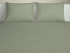 Floral Desert Sage - Light Grey 100% Cotton Large Bedsheet - Aurama Jacquard By Spaces-1064551