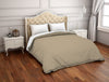Solid Taupe - Brown Hygro Cotton Double Duvet Cover - Hygro By Spaces