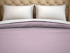 Solid Lilac - Light Violet Hygro Cotton Double Duvet Cover - Hygro By Spaces