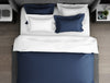 Solid Midnight Blue - Dark Blue Hygro Cotton Shell Double Quilt / AC Comforter - Hygro By Spaces