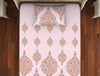 Ornate Pink Marshmallow 100% Cotton Single Bedsheet - Adonia(Anti Bacterial) By Spaces