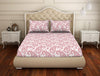 Floral Mango - Orange Cotton Rich Double Bedsheet - 2-In-1 By Welspun-1065122