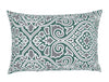 Ornate Teal/Grey - Teal Cotton Rich Double Bedsheet - 2-In-1 By Welspun