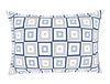 Geometric Blue/Grey Cotton Rich Double Bedsheet - 2-In-1 By Welspun
