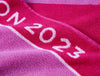 Wimbledon 2023 Championship Bath Towel - 100% Cotton - Fuchsia/Rose -  By Spaces