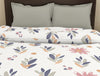 Floral White/Blue Microfiber Shell Double Dohar - Welspun Dohar By Welspun-1065398