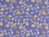 Floral Blue Iris - Violet Polycotton Double Bedsheet - Amaya By Welspun-1065428
