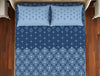 Geometric Lichen Blue - Light Blue 100% Cotton King Fitted Sheet - Welspun Anti Bacterial By Welspun