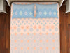 Ornate Pale Peach - Light Orange 100% Cotton King Fitted Sheet - Anti Bacterial By Welspun