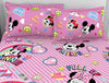 Character Fuchsia Pink - Pink 100% Cotton Double Bedsheet - Disney Minnie By Welspun