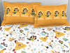 Character Snapdragon - Yellow 100% Cotton Double Bedsheet - Disney Princess By Welspun