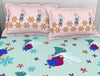 Character Fair Aqua - Light Aqua 100% Cotton Double Bedsheet - Disney Frozen By Welspun