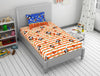 Character Red Orange - Dark Orange 100% Cotton Single Bedsheet - Disney Mickey By Welspun
