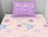 Character Powder Puff-Beige 100% Cotton Single Bedsheet - Disney Frozen By Welspun