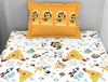 Character Snapdragon - Yellow 100% Cotton Single Bedsheet - Disney Princess By Welspun