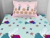 Character Fair Aqua - Light Aqua 100% Cotton Single Bedsheet - Disney Frozen By Welspun