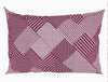 Geometric Beaujolais - Dark Pink 100% Cotton Double Bedsheet - Geoscape By Spaces-1065693