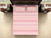 Geometric Tickled Pink - Pink 100% Cotton Double Bedsheet - Geoscape By Spaces-1065695