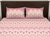 Geometric Tickled Pink - Pink 100% Cotton Double Bedsheet - Geoscape By Spaces-1065695