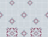 Geometric Illusion Blue - Light Grey 100% Cotton Double Bedsheet - Geoscape By Spaces-1065700