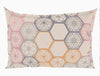 Geometric Whisper Pink - Beige 100% Cotton King Fitted Sheet - Geoscape By Spaces-1065709