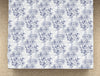 Floral Blue Indigo - Dark Blue 100% Cotton Double Bedsheet - Evoke By Spaces-1065736
