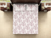 Floral Port - Dark Brown 100% Cotton Double Bedsheet - Evoke By Spaces-1065738