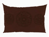 Floral Bitter Chocolate - Dark Brown 100% Cotton King Fitted Sheet - Timeless By Spaces-1065812