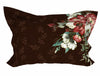Floral Demitasse - Dark Brown 100% Cotton Large Bedsheet - Noir By Spaces