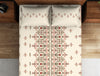 Floral Antique White - Beige 100% Cotton Double Bedsheet - Indian Ethnic By Spaces
