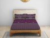 Floral Grape Juice - Dark Voilet 100% Cotton Large Bedsheet - Gond Art - Rangana By Spaces