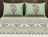 Floral Gardenia - Cream 100% Cotton Large Bedsheet - Kalamkari - Rangana By Spaces