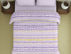 Geometric Lavender Fog - Light Violet Polycotton Double Quilt / AC Comforter - Amaya By Welspun