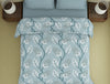 Floral Niagara Mist - Light Blue Polycotton Double Quilt / AC Comforter - Amaya By Welspun