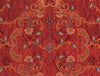 Floral Molten Lava - Red 100% Cotton Large Bedsheet - Caravan By Spaces