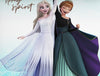 Character Waterspout - Aqua Blue 100% Cotton Double Bedsheet - Disney Frozen By Spaces
